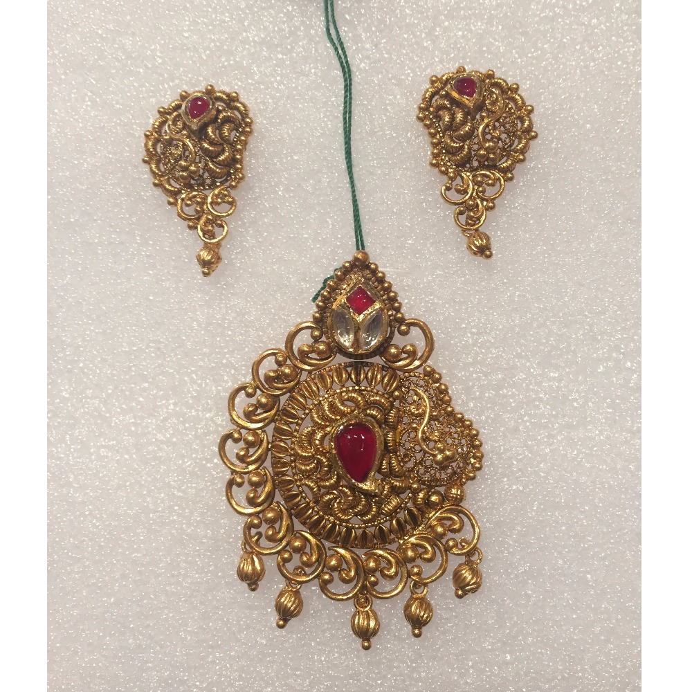 Rajkot Antique Jewellery Pendant Set