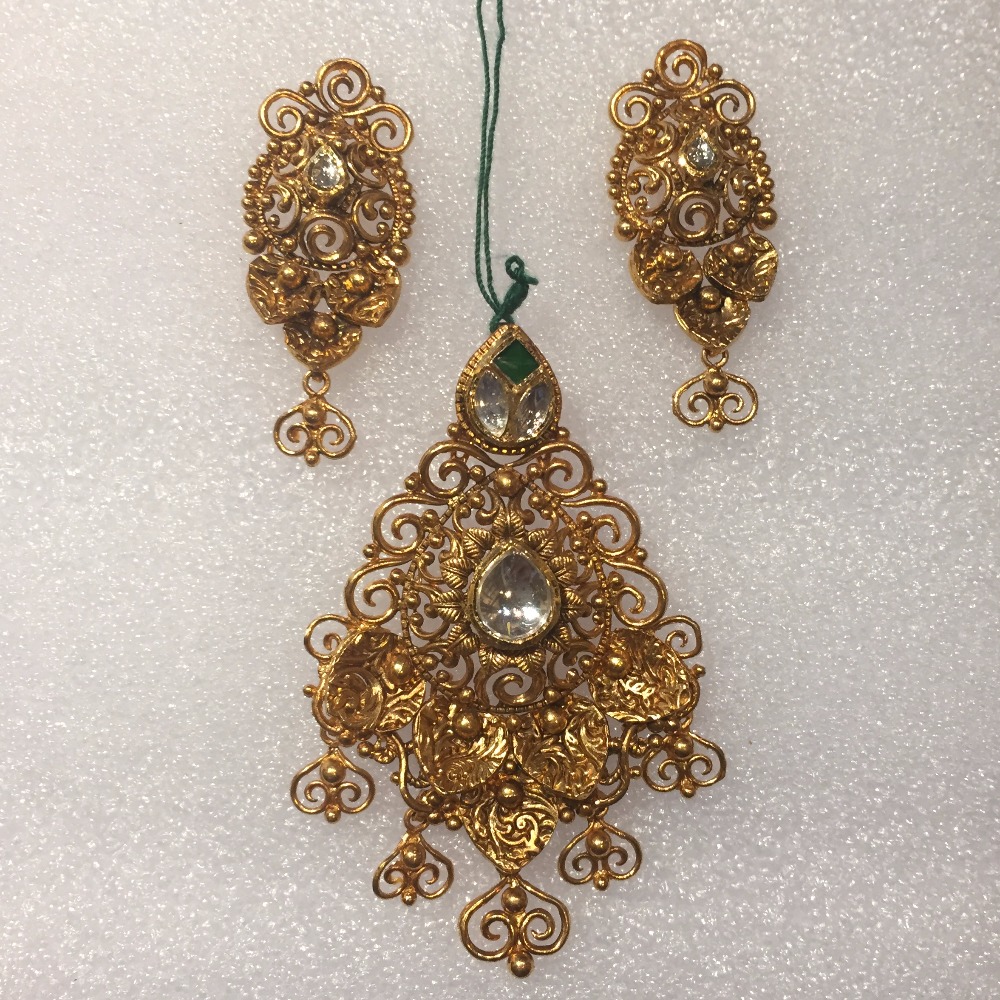Rajkot Antique Jewellery Pendant Set