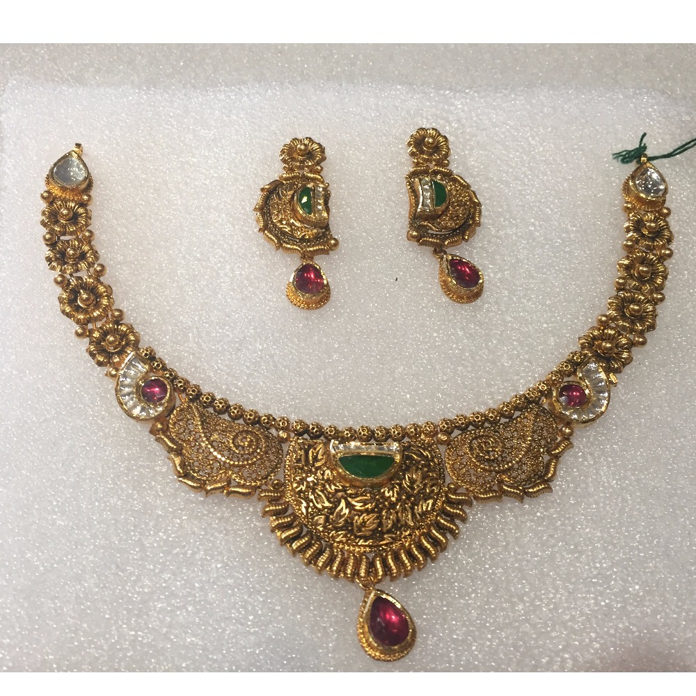 Rajkot Antique Jewellery Bridal Necklace Set