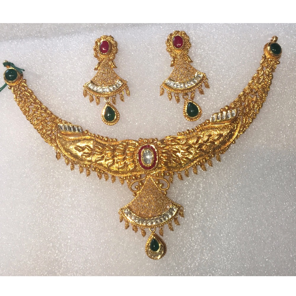 Rajkot Antique Jewellery Bridal Necklace Set