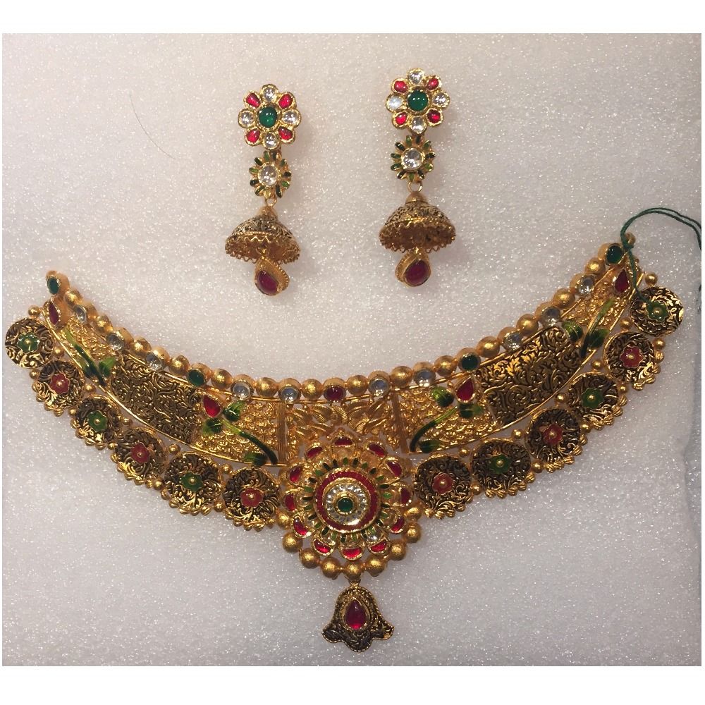 Rajkot Antique Jewellery Bridal Necklace Set