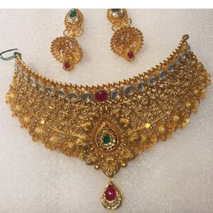 Rajkot Antique Jewellery Bridal Necklace Set