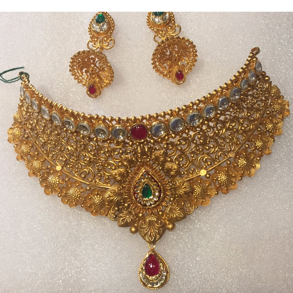 Rajkot Antique Jewellery Bridal Necklace Set
