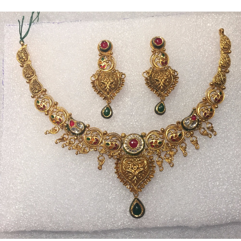 Rajkot Antique Jewellery Jadtar Bridal Necklace Set