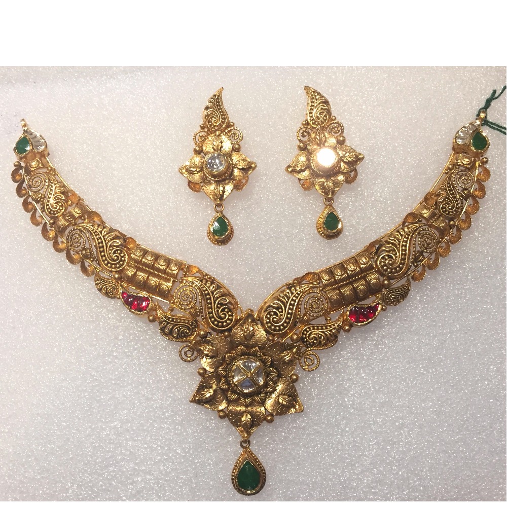 Rajkot Antique Jewellery Jadtar Bridal Necklace set