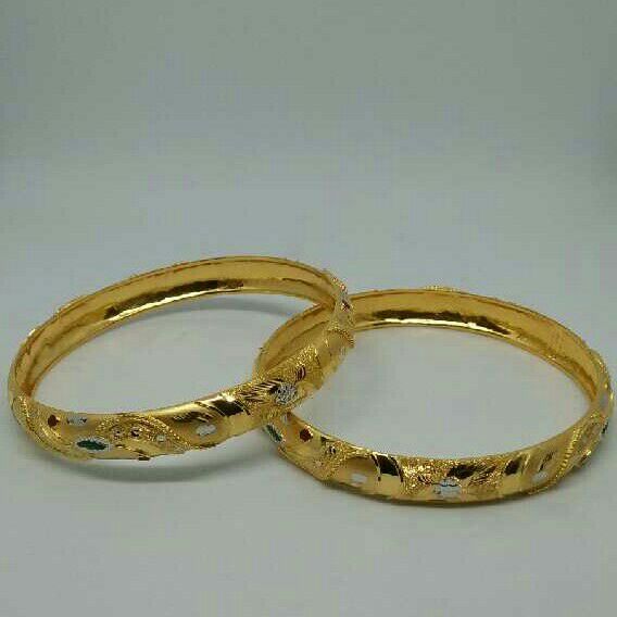 Simple Plain 916 Gold Bangle