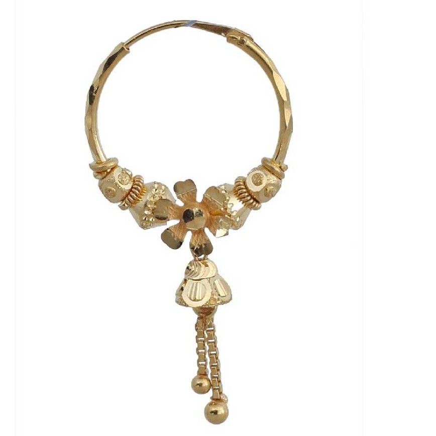 18KT Gold Traditional Flower Pipe Bali