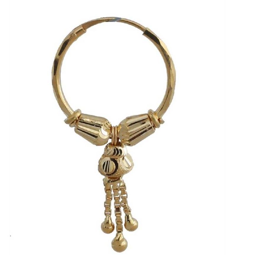18K / 750 Gold Ladies Indian Attractive Pipe Bali