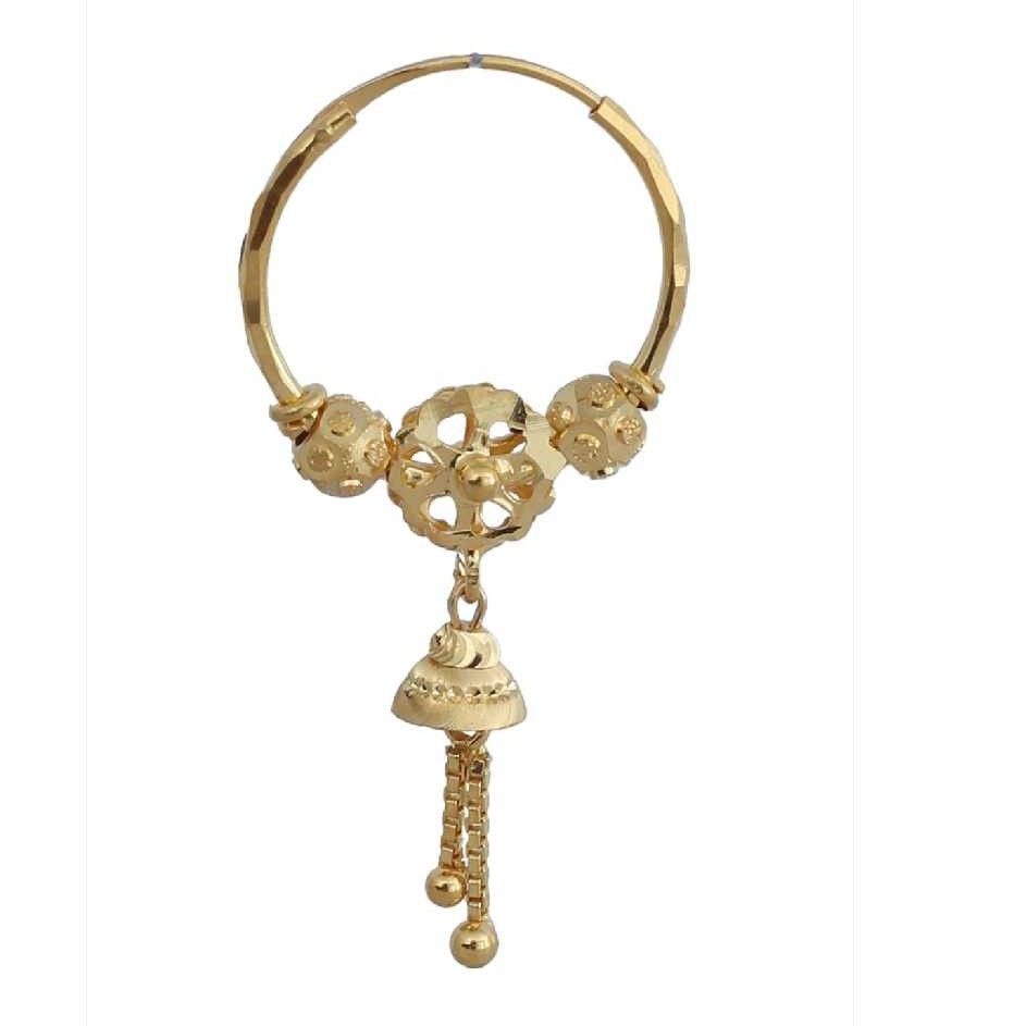 Natural 18KT Gold Yellow Pipe Bali