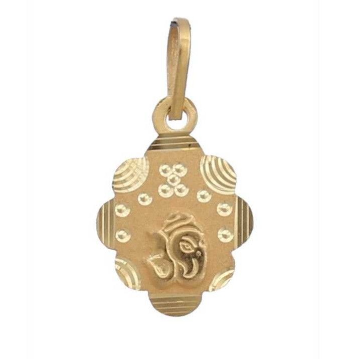 18K / 750 Gold Indian Ganesh Pendant