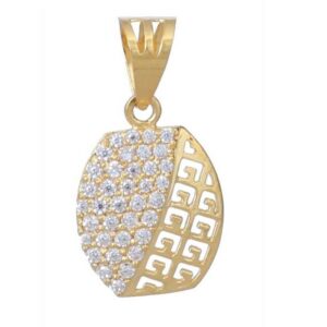 18KT Gold Diamond Attractive CZ Stone Pendant
