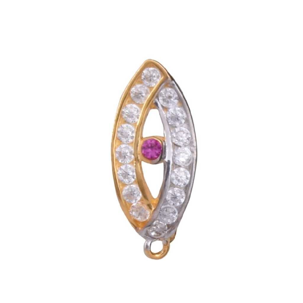18KT Gold Yellow CZ Stone FC Bali