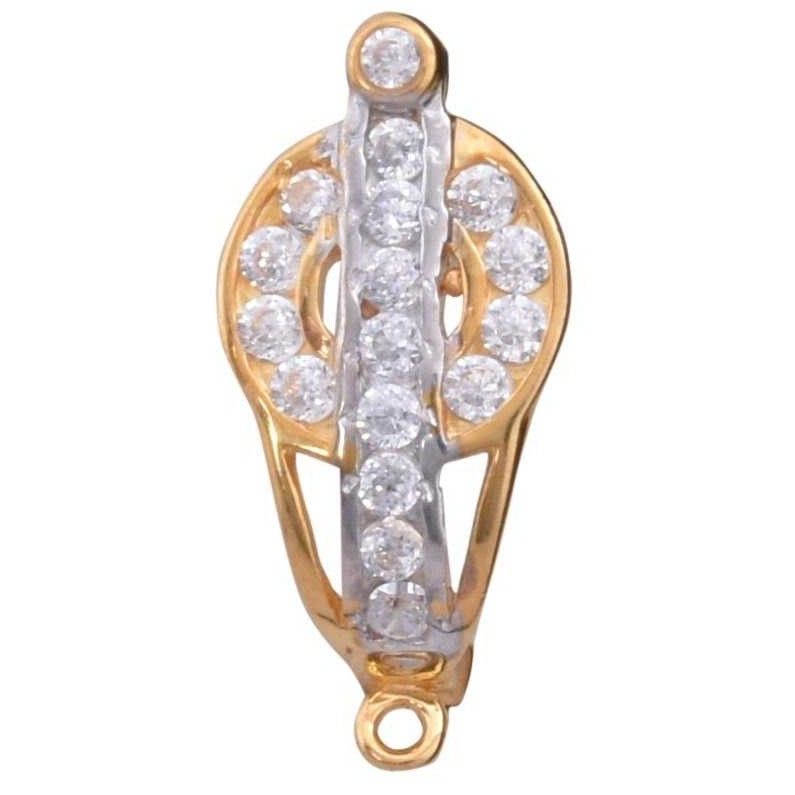 Designer 18K Gold CZ Yellow Stone FC Bali