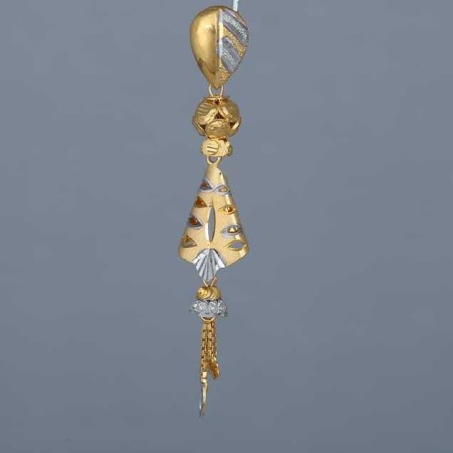 916 Designer Gold Italian Latkan Earrings