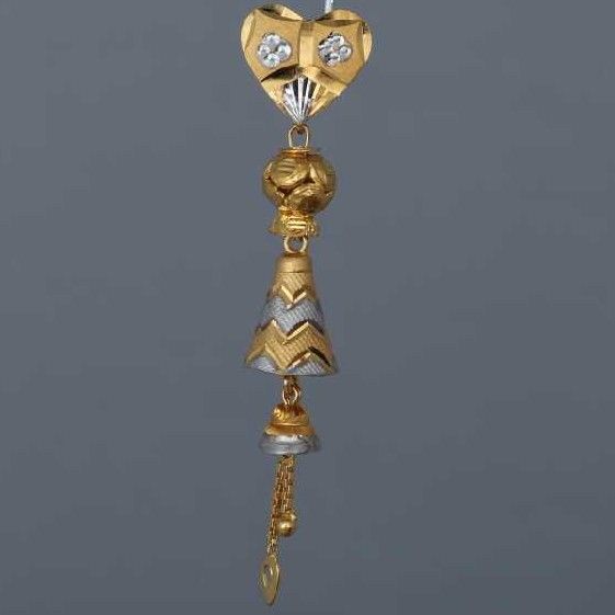 22K / 916 Gold Heart Shaped Italian Earrings