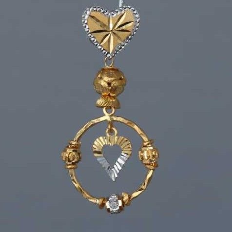 22K / 916 Gold Indian Italian Attractive Earrings