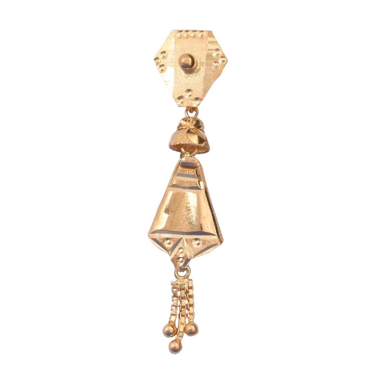 22K Indian Gold Jhumar Italian Butti