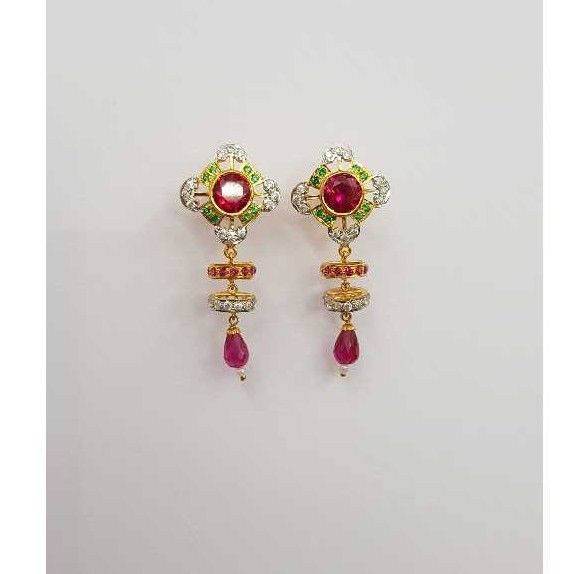 18KT Gold Fancy Stone Tops