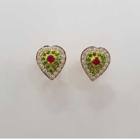 18KT Gold Fancy Stone Tops