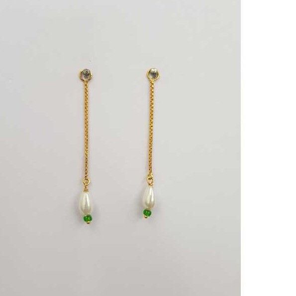 18KT Gold Fancy Earrings Latkan