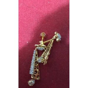 18KT Gold Ladies Indian Fancy Earrings