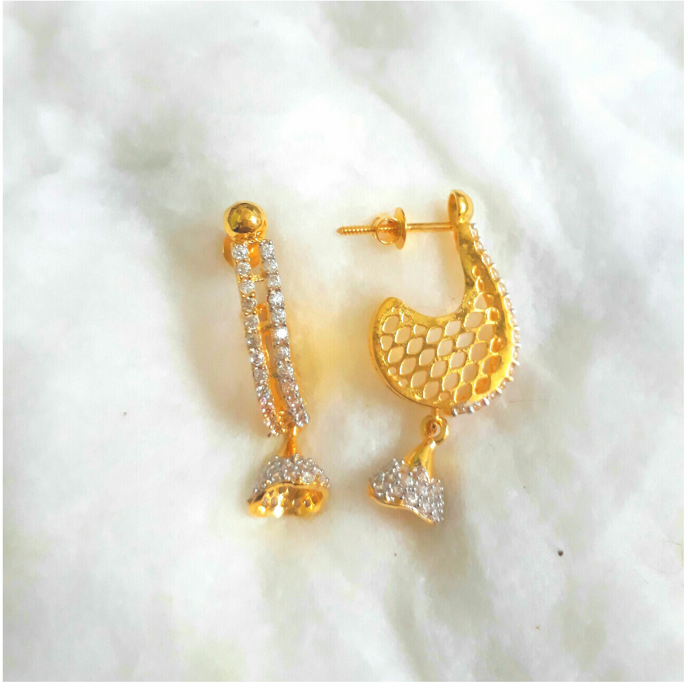 18KT Fancy Ladies gold J-Tops