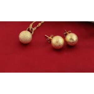 22KT Gold Ladies Indian Fancy Pendant Set With Chain