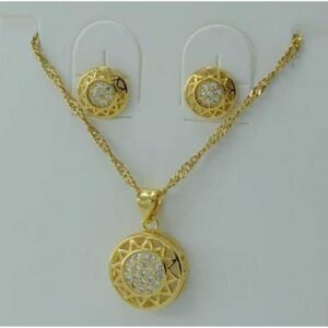 22KT Gold Fancy Pendant Set