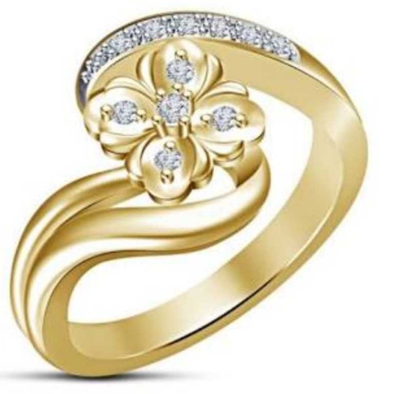 22K Gold Ladies Indian Fancy Ring