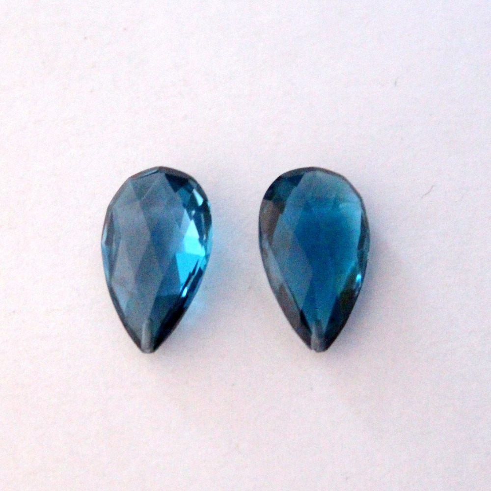 17.80ct briolette blue topaz