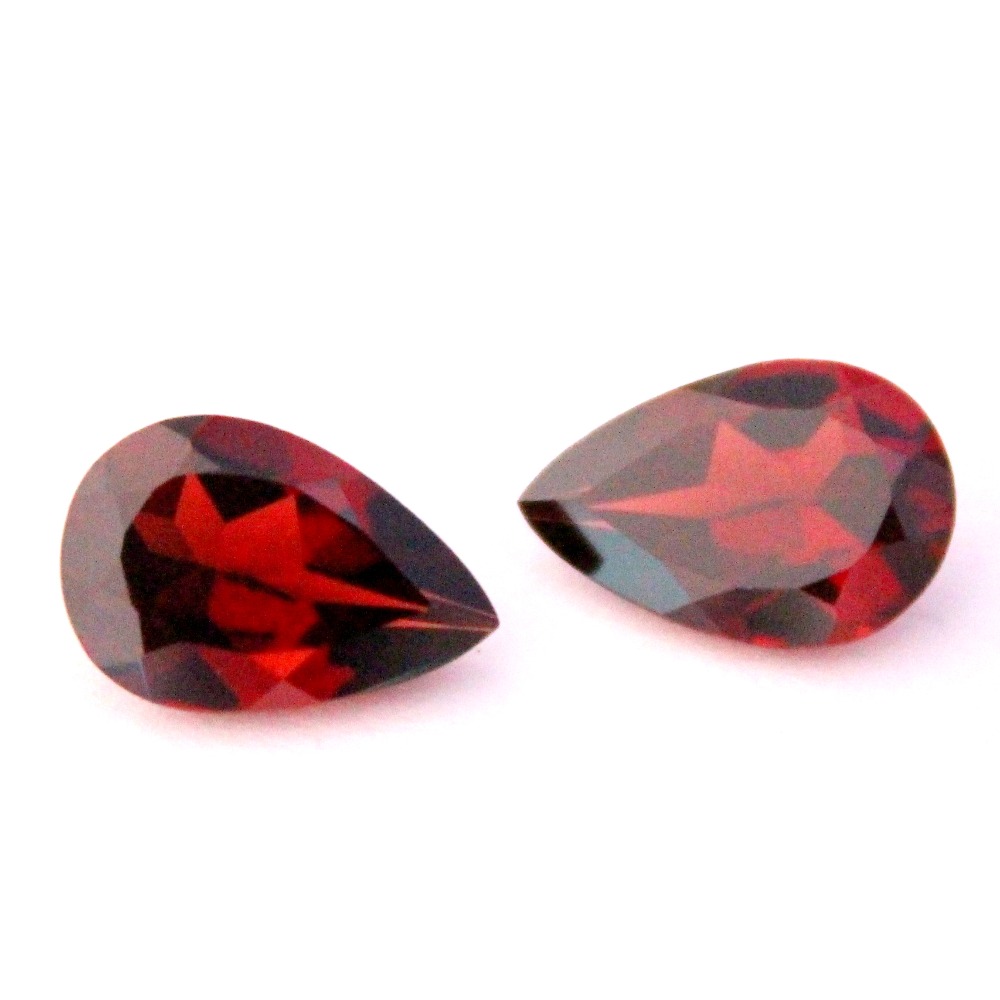 6.45ct pear red garnet