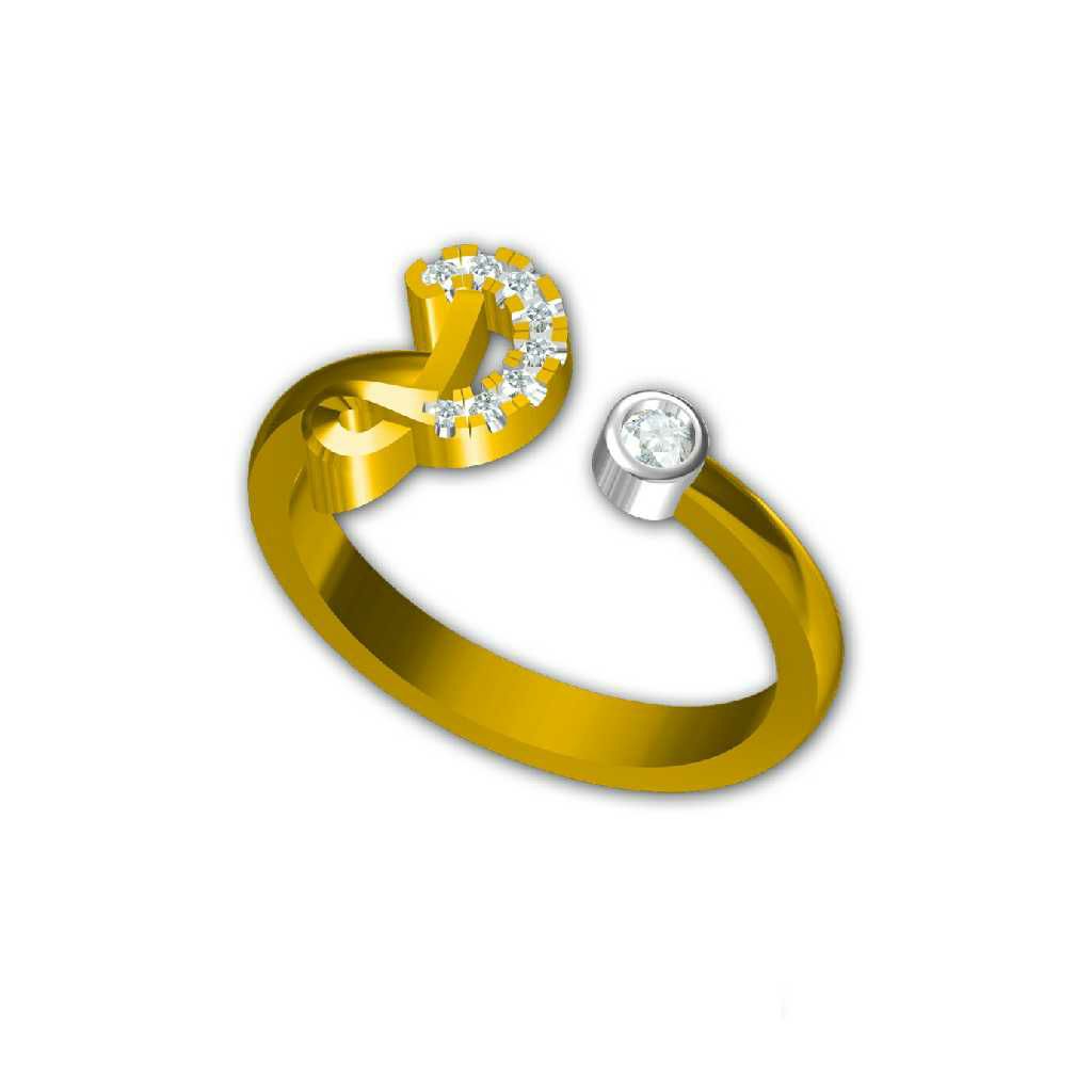 18KT Gold Antique Ladies Ring
