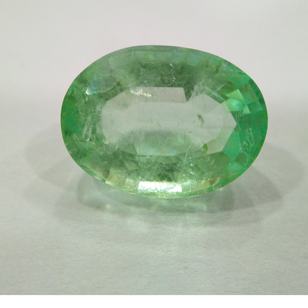5.75ct oval green emerald-panna