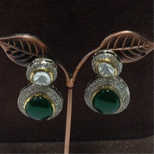 SABYASACHI GREEN STONE SET