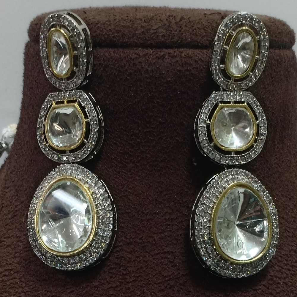 SABYASACHI WHITE STONE SET WITH EARINGS