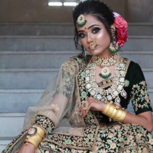 gold plated pachhi kundan rani har with choker nackless