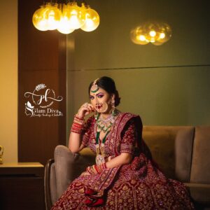 Gold plated pink pachhi kundan with green beads necklace