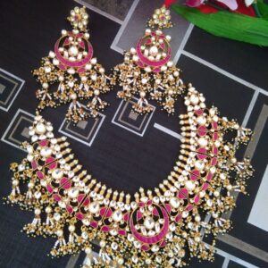 Jadtar necklace set with earrings 1827