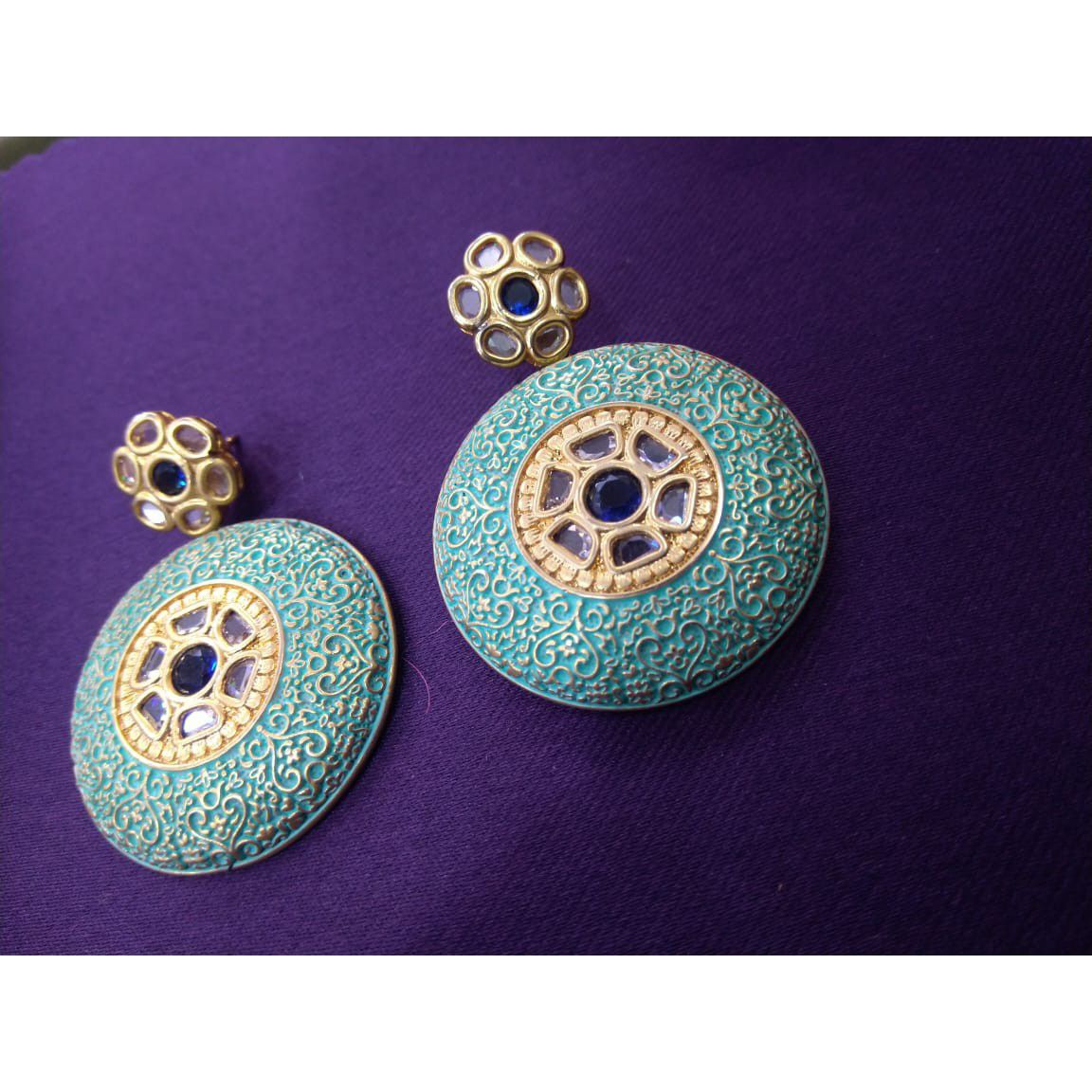 Minakari earrings