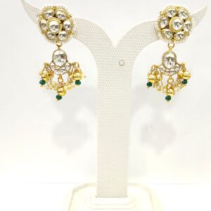 Choker with ruby hanging emerlad for wedding necklace set 1602