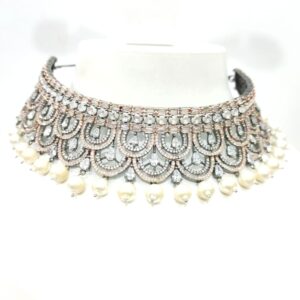 Choker with hanging moti & wedding special Necklace set 1491