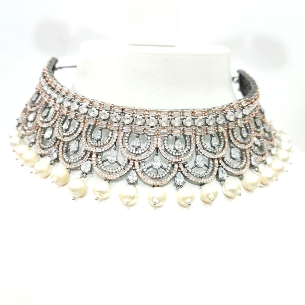 Choker with hanging moti & wedding special Necklace set 1491