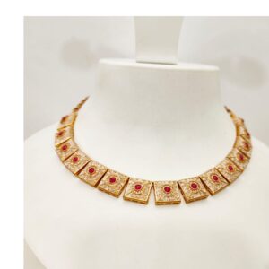 Squere shape choker antique necklace set 1488
