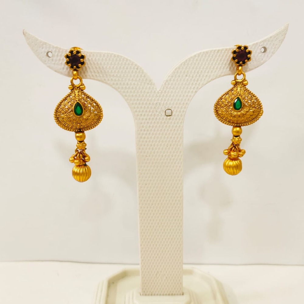 Antique design with choker and emerald and ruby stone 1382 - Image 3