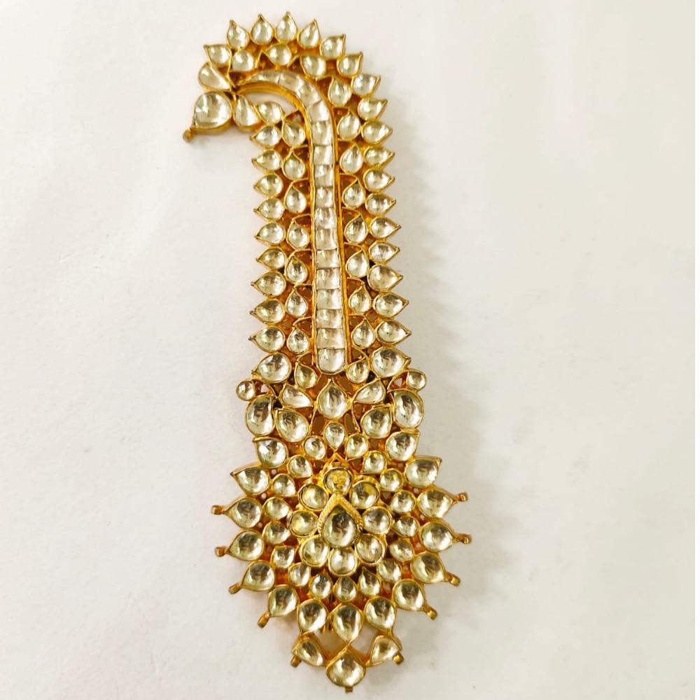 Kundan work new design kalgi for man 1375