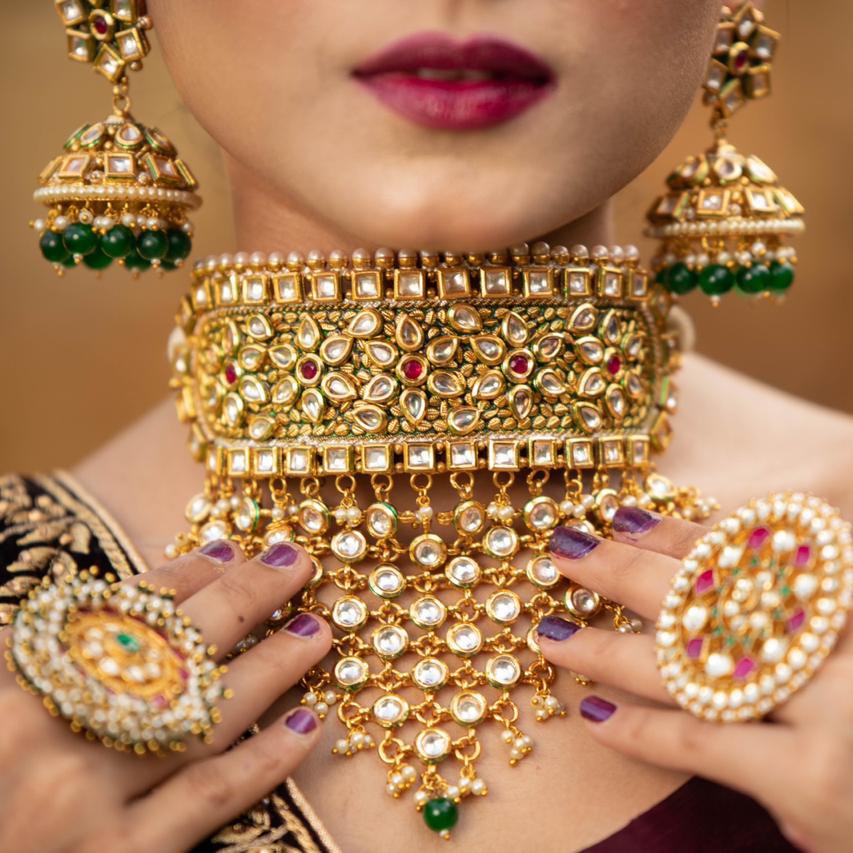 Rajasthani Traditional rajputi bridal jewellery (aad) 1127