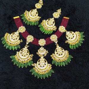 Beautiful Kundan And Chattai Set#1026