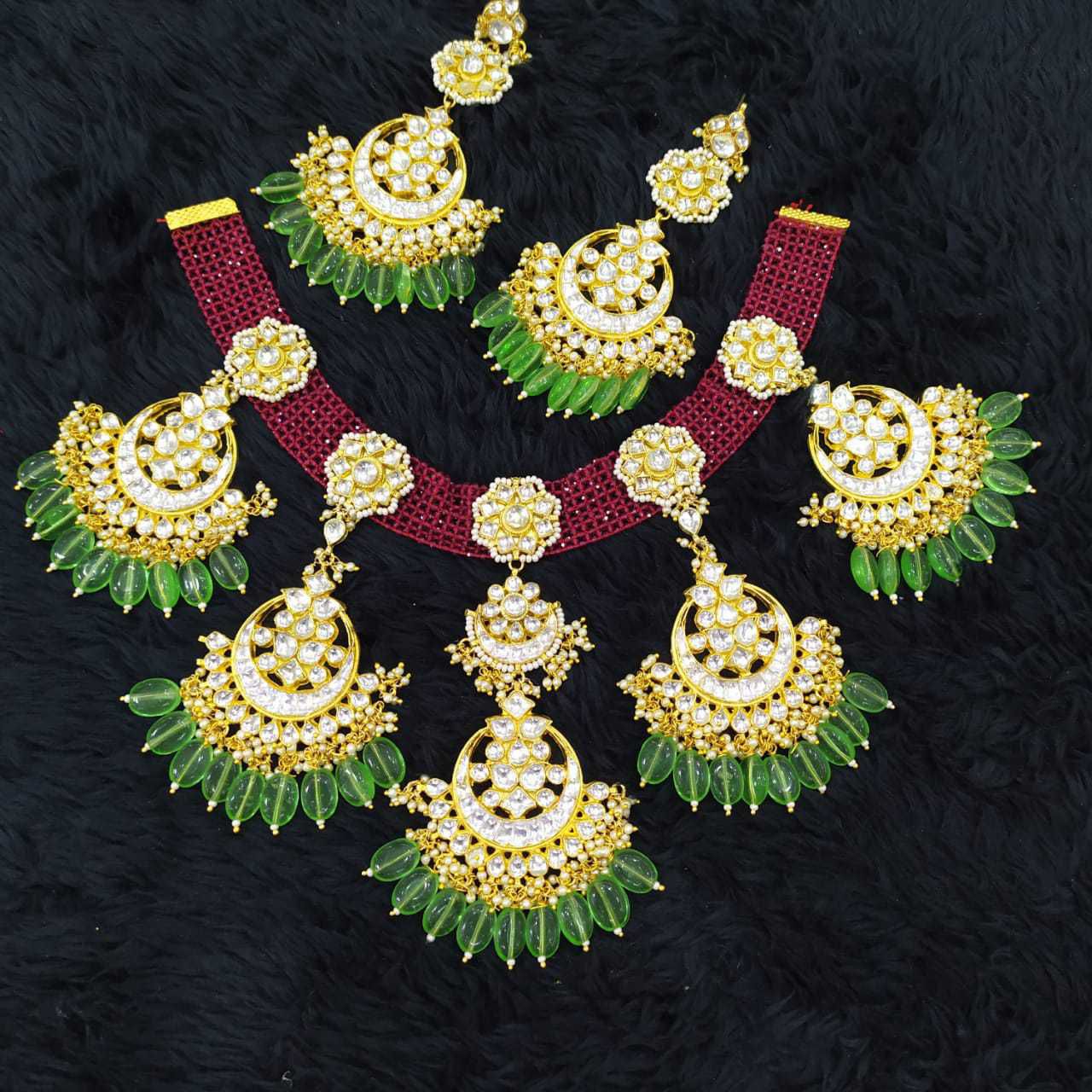Beautiful Kundan And Chattai Set#1026