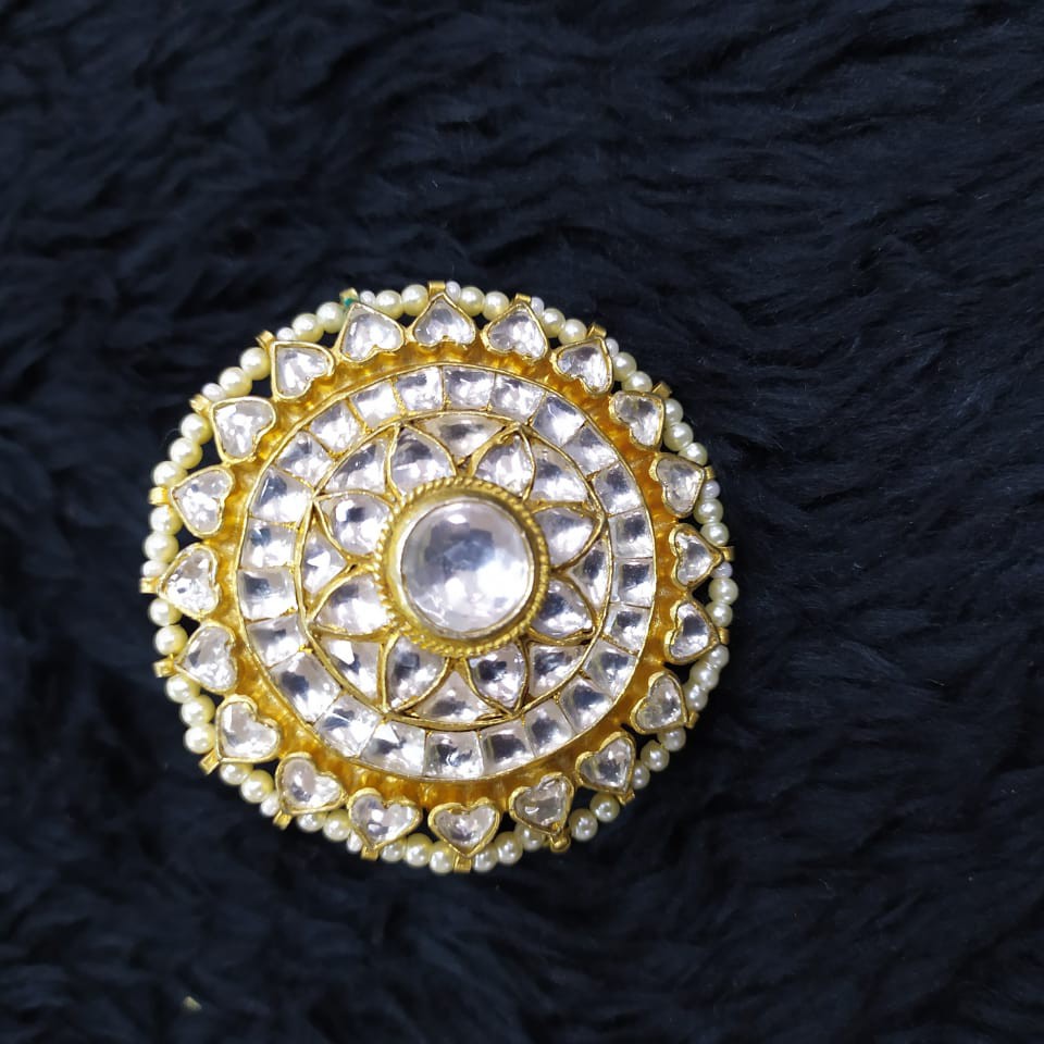 beautiful kundan ring#755