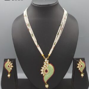 designer mint green pendant set#495